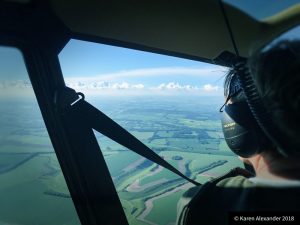 View from the back seat | Flying over the Dorset Landscape 2018 | Picture: Karen Alexander