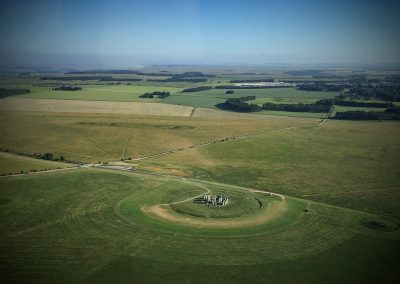 View form the Back Seat | Quick snap of Stonehenge as we fly by | Image K. Alexander