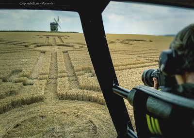 View from the back seat | Chesterton Windmill, Warks | 26th July 2018 | Wheat | Image K. Alexander BV