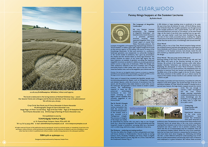 Crop Circle Year Book 2019 - Temporary Temples