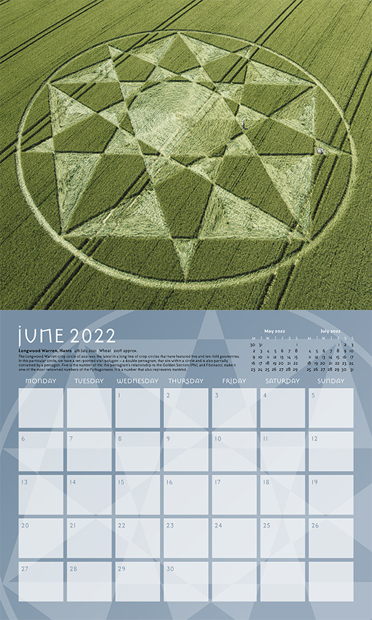 Longwood 2022 Calendar Crop Circle Calendar 2022 - Temporary Temples