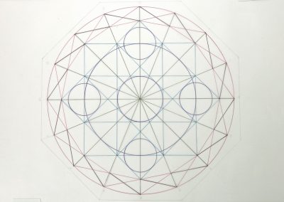 Hippenscombe 2022 | Under-pinning Geometry | drawing by Karen Alexander