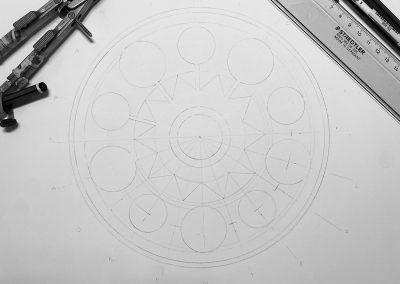 Avebury (Faulkner's Stone), Wilts. 2025 | Pencil line 2 | Painting by K. Alexander
