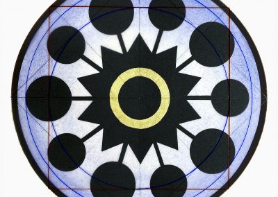 Avebury (Faulkner's Stone), Wilts. 2025 | Squaring the circle | Painting by K. Alexander