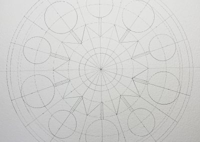 Avebury (Faulkner's Stone), Wilts. 2025 | Pencil line | Painting by K. Alexander